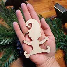1 pièce/2 pièces/3 pièces Moule décoratif mignon DIY, artisanat en bois, accessoires de décoration, articles de décoration pour la maison, modèle de peinture de motif. Meilleurs cadeaux pour anniversaire, décorations de Noël, décoration de chambre, décorations de Noël d'hiver, cadeaux de Noël, décoration de Noël pour la maison - Nude - Voir 13