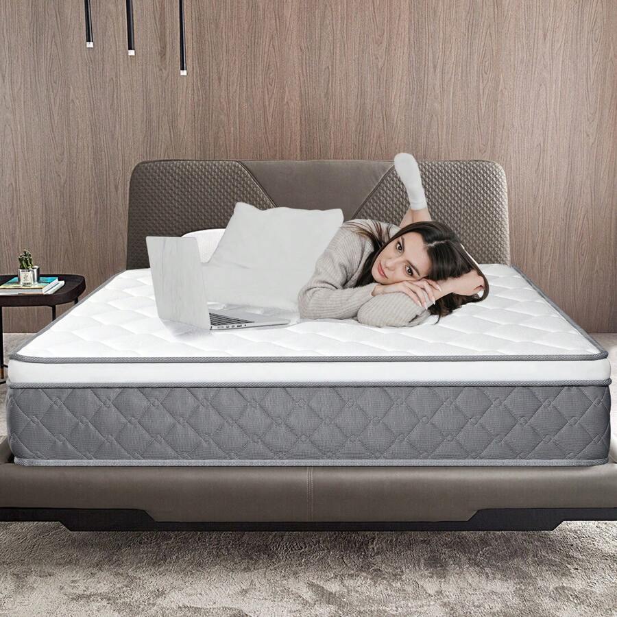 14 Inch Twin Full Queen King Pocket Spring Full Mattress Gel Memory Foam Mattress Medium Firm Bed