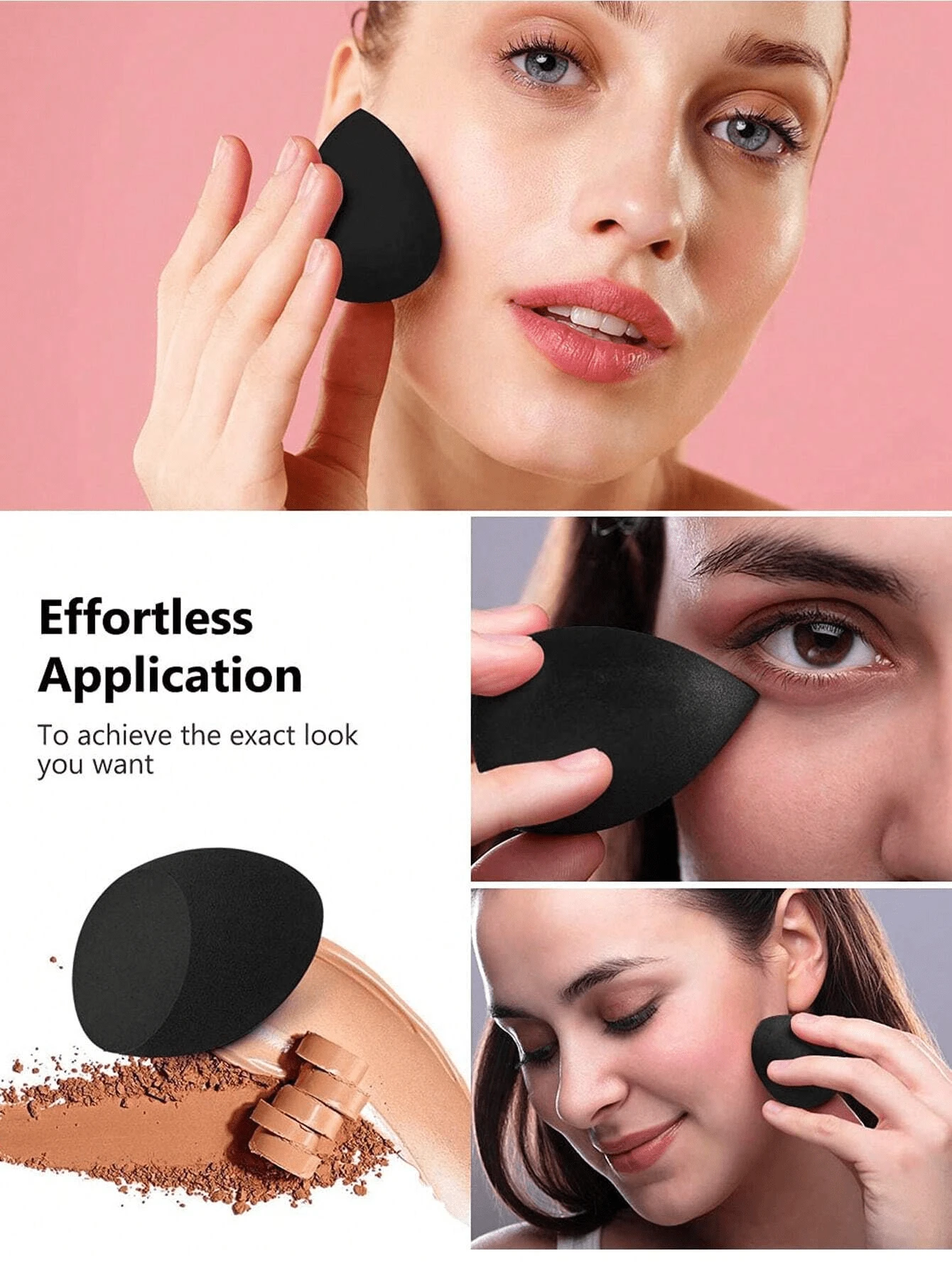 10pcs Makeup Puff Set, Makeup Sponges Beauty Blender Professional