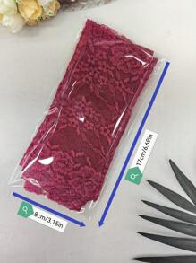 100cm/1 pezzo Pizzo elastico e morbido, delicato sulla pelle e traspirante, adatto per colletti di abiti, polsini, orli di gonne, lingerie, canottiere, abiti da sposa, gonne, scarpe, cappelli, biancheria da letto, decorazioni, artigianato tessile, accessori per capelli, guanti, tende, giocattoli, confezioni floreali e altri progetti fai-da-te