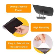 Hojas magnéticas adhesivas, 4"X6"/8"X10", Paquete de 10, con respaldo adhesivo, imanes de fotos flexibles, hojas magnéticas adhesivas para imanes de fotos y cuadros