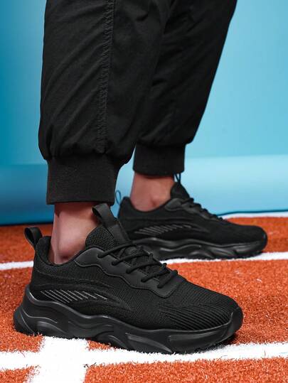 Men's Fashionable Casual Shoes, Breathable And Comfortable Training Sneakers With Durable Soft Soles For Casual Wear And Sports