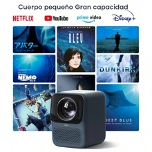 (Semi-Nuevo) Wanbo Proyector New T2 Max, 450 Ansi, Nativa 1080p Fhd 4k Hdr, Android 9.0, Foco Auto Ai, Ipx5 A Prueba De Polvo, Wifi 2.4g, 16gb, Azul Marino - Azul Marino - Ver 3