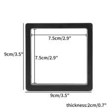PE薄膜黑色珠寶收納盒3D包裝盒,寶石自由站立懸浮框膜戒指耳環項鍊展示 - Display Stand - 查看 14