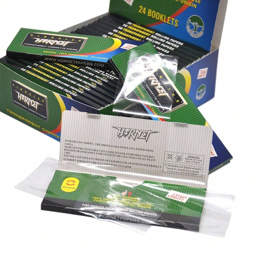 110MM Length Transparent Cigarette Paper, 1 Volume 50 Sheets, 2 Volumes/5 Volumes/24 Volumes Three Choices, Cigarette Accessories Boyfriend Gift, Holiday Gift, Back To School Supplies