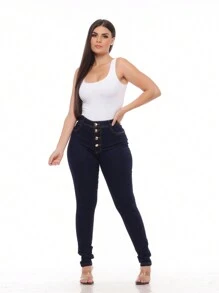 Women Jeans - Dark Wash - View 3