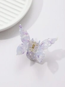 1pc Pack Acetate Fiber 6cm Butterfly Hair Claw Clip Ombre Decorative Sweet Ponytail Clip, Suitable For Women & Girls Daily Wear Hair Clips Hair Jaw Clip Hair Clamps Hair Clutch Hair Catcher Clip