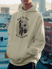 Men Hoodies - Beige - View 2