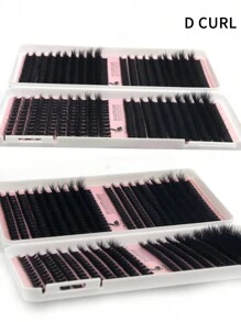 Extensiones de pestañas de racimo indivuales, 620 piezas de racimos con pestañas esponjosas de 120D/100D/80D/T50, kit de racimos con pestañas gruesas y suaves de mink falso, rizo D en tamaños de 9MM/10MM/12MM/14MM/16MM/18MM para extensiones de pestañas dramáticas, maquillaje para bodas, herramientas de pestañas postizas en color negro. El kit incluye pestañas de racimo individuales en gran capacidad, con rizo D y raíz negra, rizan las pestañas para un volumen máximo y son fáciles de aplicar en casa.