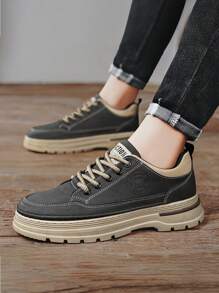 Calçados masculinos 2024, novos tênis casuais respiráveis para trabalho de verão, gáspea baixa