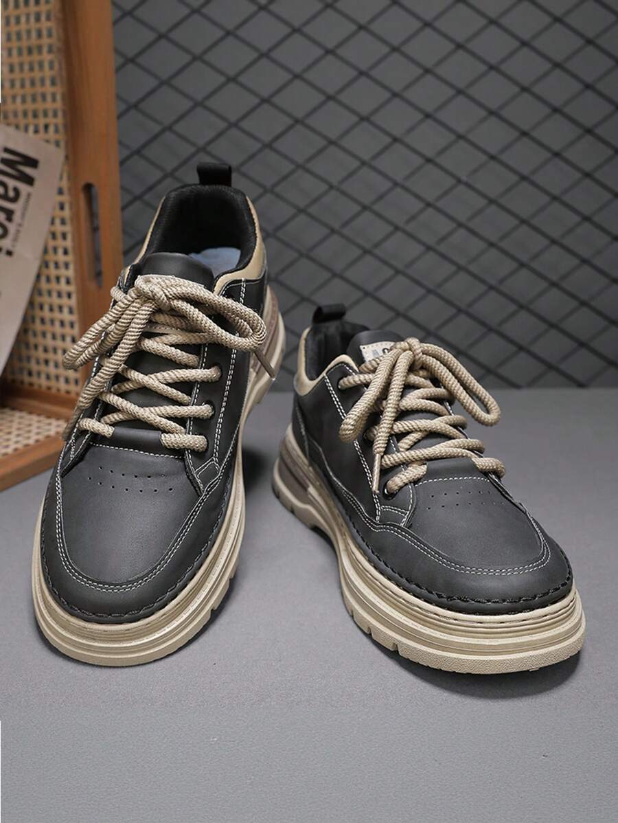 Calçados masculinos 2024, novos tênis casuais respiráveis para trabalho de verão, gáspea baixa