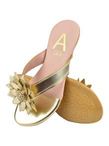 Kids Flat Sandals - 金色 - 查看 5