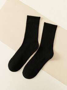 5pairs Men Fashion Long Sports Socks - Black and White - View 6