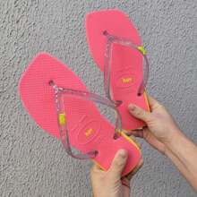 Women Flip-Flops - trắng hồng - Xem 3