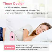 COSYGLOW Menstrual Heating Pad, Portable Cordless Heating Pads For Cramps Period Cramp Massager With 6 Heat Levels And 6 Massage Modes, Pink - Hồng - Xem 5