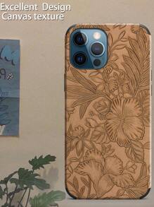 Embossed Phone Case With Anti-Shock/ Drop Resistance And Wrist Strap Design, Compatible With IPhone, Embossed Sticker Skin Craft