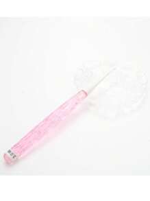 Juego de 8 ganchos de ganchillo de colores transparentes con apariencia de caramelos