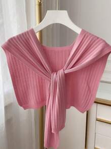 1pc Women's Fashion Knitted Knotted Shawl Wraps