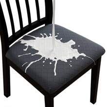 1pc Waterproof Dining Chair Cover, Stretch Jacquard Removable And Washable Chair Protector Cover, Suitable For Kitchen, Hotel, Restaurant Home Decor