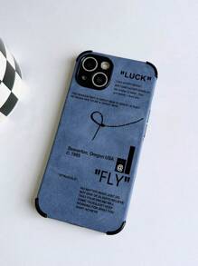 个性化字母和数字印花柔软手机壳，兼容