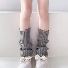 1 Par De Cubrepiernas Blancos Y Elegantes Para Niños Grandes Con Calcetines Largos Estilo Jk Por Encima De La Rodilla Para Uso Diario