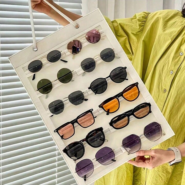 1 Pack Acrylic Sunglasses Organizer Storage Wall Mounted Eyeglasses Holder Hanging Eyewear Display Rack Hanger For Entryway Shelf Clear Jewelry Organizer Rack P 35101748