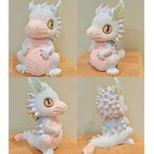 1 件龙宝宝硅胶模具，制作树脂工艺品硅胶模具，用于 DIY 工艺品的可爱环氧树脂硅胶模具，DIY 粘土模具，家居装饰 - 白色 - 查看 5