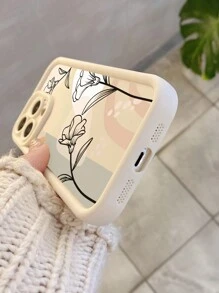 1个彩色拼接花卉图案防震手机壳，采用微孔设计保护摄像头，兼容 11 Pro Max/12 Pro Max/13 Pro Max/14 Pro Max/15 Pro Max/16 Plus/16 Pro Max，兼容Redmi、OPPO、Realme、vivo、Infinix、Honor、MOTO、等品牌手机，防水防摔防刮。 - 白色 - 查看 3