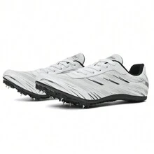 Contrast Color Lace-Up Outdoor Spikes Bottom Professional Athletics Running Shoes