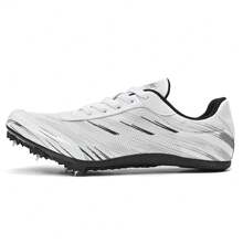 Contrast Color Lace-Up Outdoor Spikes Bottom Professional Athletics Running Shoes