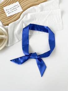 1pc Multicolor Long Silk Scarf, Suitable For Casual Wear, Can Be Used As A Headband Or Hairband - Multicolor - View 21