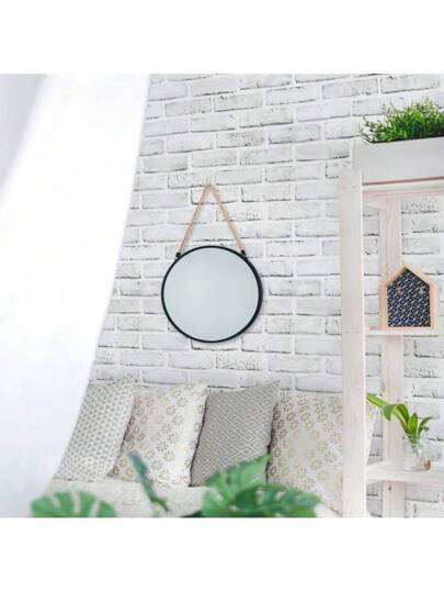 Roll Retro Grijs Wit Brick Wallpaper Peel Stick Contact Paper 3D Wand Removable Bedroom Living Room ation 17.7in X393.7/196.8/118.1/39.3in view 5