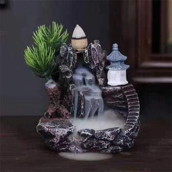 1pc High-Quality Resin Incense Burner, Creative Incense Burner With Smoke Reflux, Home Decor And Aromatherapy Decoration