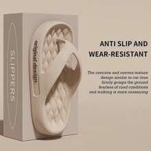 Chanclas de moda para mujer/hombre con suela gruesa, adecuado para usar en exteriores en verano, pantuflas antideslizantes para baño/playa