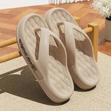 Chanclas de moda para mujer/hombre con suela gruesa, adecuado para usar en exteriores en verano, pantuflas antideslizantes para baño/playa
