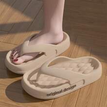 Chanclas de moda para mujer/hombre con suela gruesa, adecuado para usar en exteriores en verano, pantuflas antideslizantes para baño/playa