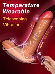 Wearable Dildo Panty Vibrator,Thrusting Dildo With Heating,G Spot Clitoral Stimulator,Remote Control Adult Supplies,Sex Toys For Women Couples