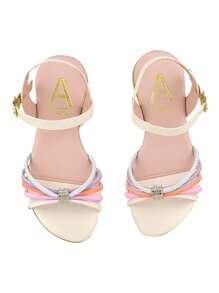 Kids Flat Sandals - trắng - Xem 3