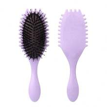 Elastic Curly Hair Brush - Nylon  Hair Brushes For Curly And Wavy Hair, Anti-Static Detangling Combs, Fine-Tooth Comb ABS Plastic Handle, Brush For Gentle Scalp Massage, Spring Curl Define Styling Brush  For Curly Hair Styles, Back To School, Travel Holiday Essentials, Hair Accessories For Women - Multicolor - View 13
