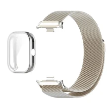 Milanese Loop Compatible With Xiaomi Redmi Watch 4/5/8Pro/9Pro Metal Strap With TPU Case Screen Protector Soft Film Replacement Magnetic Loop Watchband - For Redmi Watch 4 - View 18