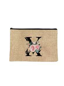 1pc Túi đựng mỹ phẩm có dây kéo in chữ bằng sợi polyester, Túi lưu trữ, Món quà tuyệt vời cho người yêu và gia đình, Kho đựng mỹ phẩm ký túc xá đại học, Du lịch nam, Túi trang trí sự kiện thể thao, Túi quà tặng, Túi đựng mỹ phẩm ngộ nghĩnh in chữ đầy màu sắc, Quà tặng tựu trường cho giáo viên, Quà tặng chị em, món quà tốt nhất cho mẹ, quà sinh nhật, quà kỷ niệm quà tốt nghiệp, túi xách thời trang, đáp ứng nhu cầu đi lại hàng ngày - Màu Khaki - Xem 36