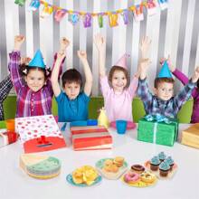 صحون حفلة الآيس كريم، صحون أطباق تقديم الأطباق التمهيدية 10 بوصة للتخلص منها للكيك والحلويات والفاكهة وحفلات عيد الميلاد الصيفية، صحون ذات موضوع عصير الآيس كريم الحلو والجذاب للاحتفال والحفلات والنزهات