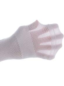 5双女士日常简约纯色时尚运动袜，适合健身、秋季 - 白色 - 查看 6