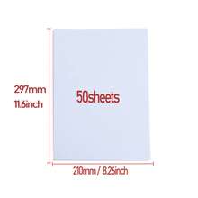 50 Sheets Self Adhesive Photo Paper Glossy A4 Size - White - View 2