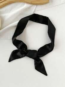 1pc Multicolor Long Silk Scarf, Suitable For Casual Wear, Can Be Used As A Headband Or Hairband - Multicolor - View 29