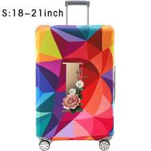 18-32Inch Luggage Cover Elastic Suitcase Cover For 18 To 32 Inch Travel Case Cover Luggage Dazzling Geometry Pattern Name Initials Letter Pattern Pattern Anti-Scratch Protector Case Protector Cover Travel Suitcase Cover Protective Cover Dustproof Cover Trolley Case Luggage Dust Cover Travel Accessories ﻿ ﻿ Bag For School School Accessories School Stuff