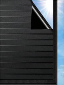 1 rolă folie de fereastră pentru jaluzele, folie de intimitate pentru ferestre de sticlă, dungi verticale, autocolante, modele, vinil autoadeziv, blocant UV, folie de glazură, decorare fereastră, ușă, birou, decal vinil, pentru decor dormitor, articole de decor cameră, pentru decor Halloween, decor toamnă, decorațiuni pentru sala de clasă, autocolant detașabil, autocolante, decal de perete, decal vinil pentru decorațiuni interioare, articole de decor de primăvară, reîmprospătează-ți casa, autocolante de decorațiuni de festival, cadouri de ziua de naștere, absolvire