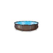 Sun Bum Avenli 14ft X 33" Rattan Series Round Steel Frame Above-Ground Swimming Pool - Black - View 1