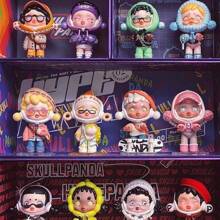 Skullpanda Cat Bear Hot Blind Box Purple Cool Action Figure Doll Figure New Decoration - Multicolor - View 5