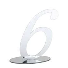 1pc Acrylic Number Wedding Table Number Holder, Home Decor,Christmas - Silver - View 18